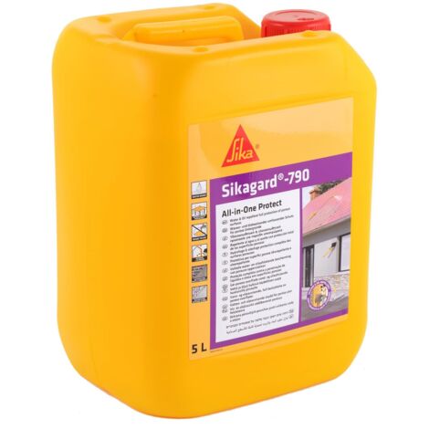 Sika - Sikagard-790 All-in-One Protect, Trasparente - Protettivo invisibile per superfici porose - Facciate, pavimenti e tetti - 5L