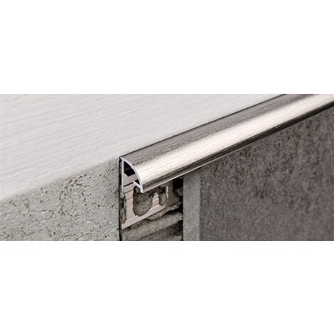 Profilo projolly alluminio h. 12,5 mm brillantato cromo barra da 2,7 ml