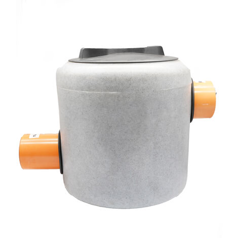 Pozzetto prelievi fiscali 50 tondo liscio altezza 465 mm. diam. 430 mm. + attacchi