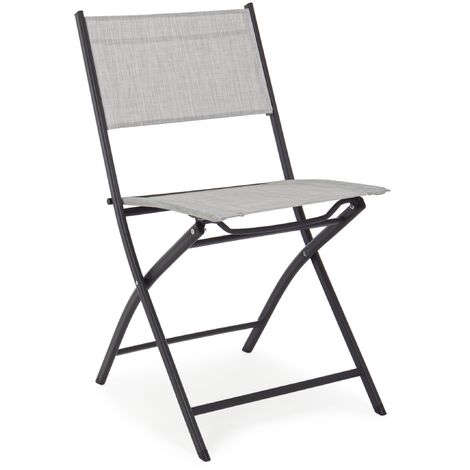Sedia pieghevole bizzotto martinez grigio chiaro (1/7)