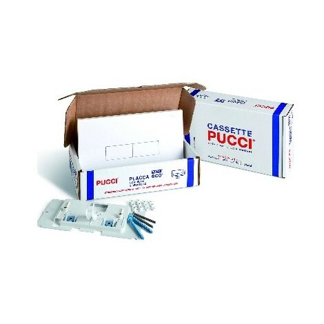 Kit placche eco sp. 12 mm per cassette pucci dal 1992 al 2010 bianco (1/3)