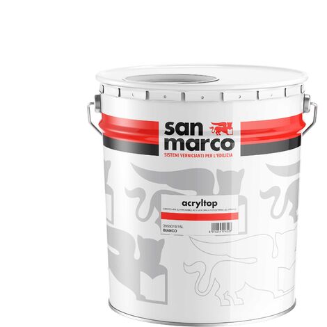Acryltop idropittura superlavabile acrilica bianca lt 5