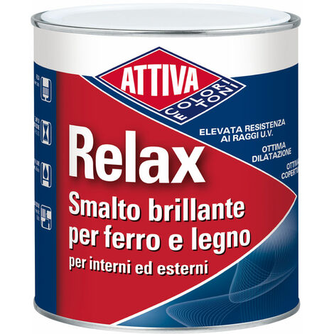 Smalto sintetico brillante relax testa di moro 11 lt.0,75