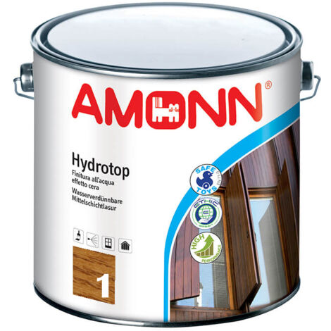 Amonn hydrotop finitura all'acqua effetto cera quercia 2.5 litri