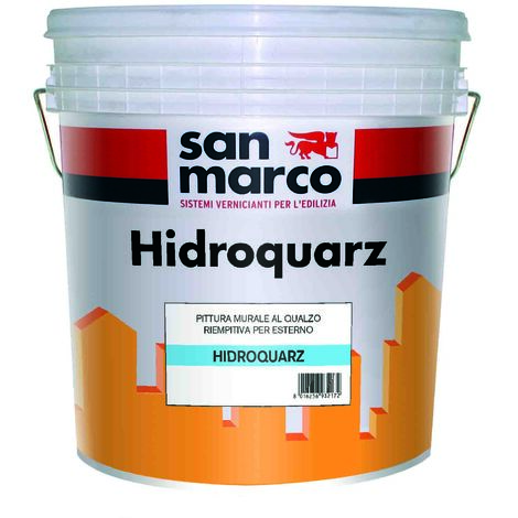 Pittura al quarzo per esterni hidroquarz bianco kg 5