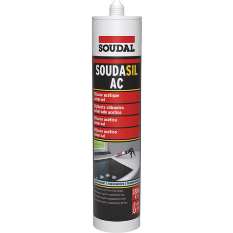 Soudasil ac trasparente 280ml silicone acetico universale