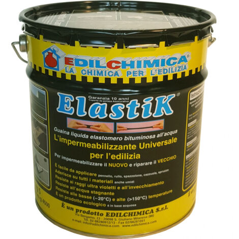 Elastik latta da 5 kg guaina liquida elastomero bituminosa all’acqua