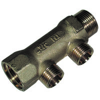 Tiemme - Collettore Riscaldamento 3/4" 2 Vie Da 1/2" A Flauto