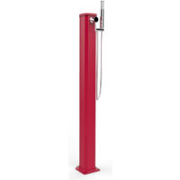 Doccia solare da esterno giardino 20l miscelatore e doccetta mobile arkema jolly go cherry