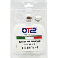 Kit blister per radiatori in ghisa fl 48 1" x 3/8"