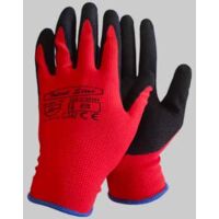 Guanto poliestere/nitrile sabbiato ideal star tg. 10 conf. da 12 pa