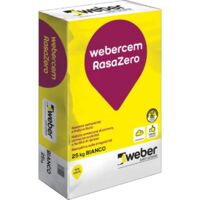 Webercem rasazero rasante traspirante bianco sacco kg 25