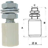 Oliva Guida Superiore In Nylon, Rulli 2 Unit&agrave; Per Porta Scorrevole