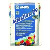 Colla per piastrelle mattoni mapei adesilex p9 grigio adesivo fissaggio 25 kg