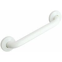 Maniglione di sicurezza disabili lineare dim. 58 cm interasse 50 cm bianco