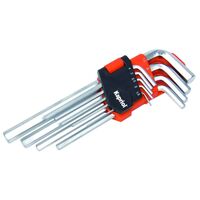 Set chiavi esagonali metriche 9 pz. cromo vanadio nichelato