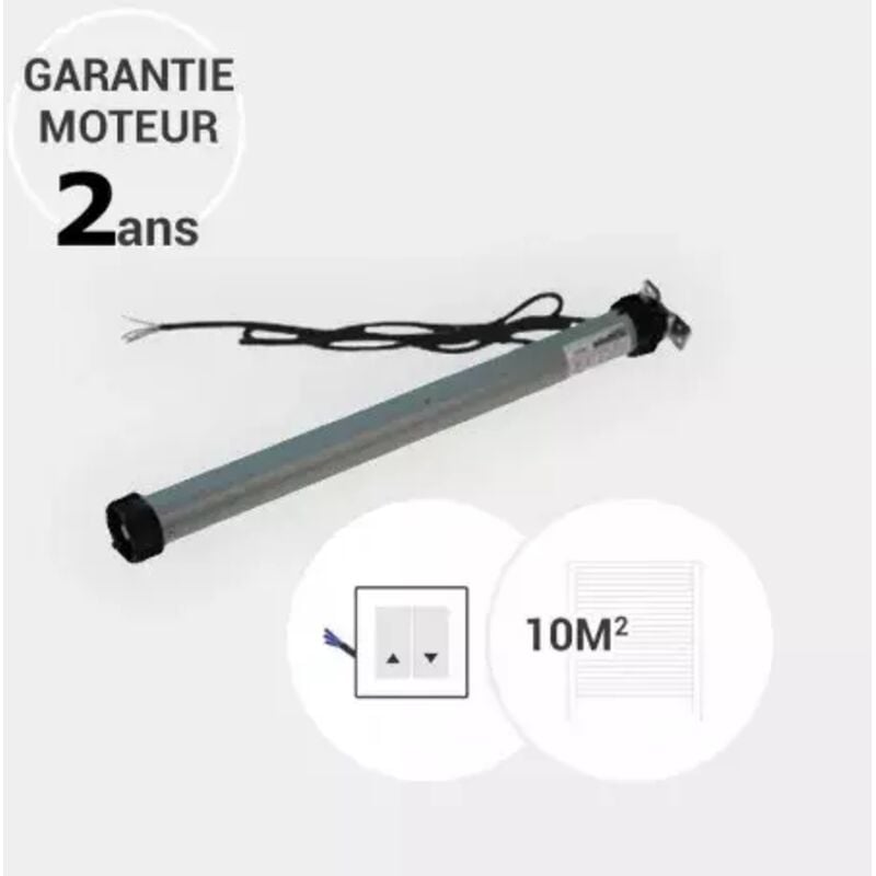 Moteur de volet roulant filaire 20 Nm pour axe ZF 54 mm