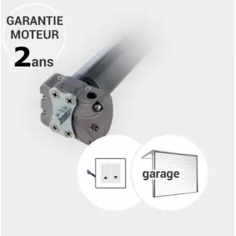 Moteur filaire 50 Nm (axe octogonal de 60 mm) pour porte de garage enroulable à man uvre de secours