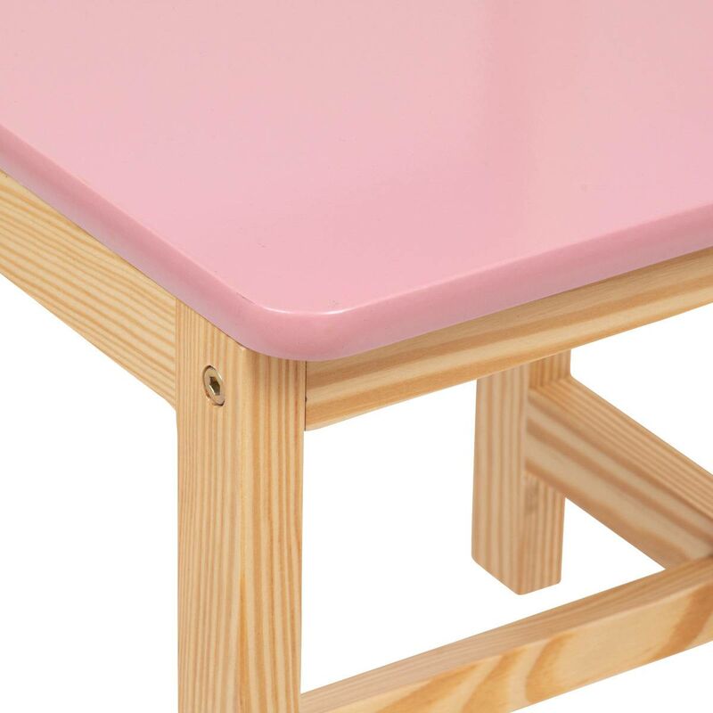 Sedia classic in legno e pino 29x29cm rosa - Atmosphera créateur d'intérieur