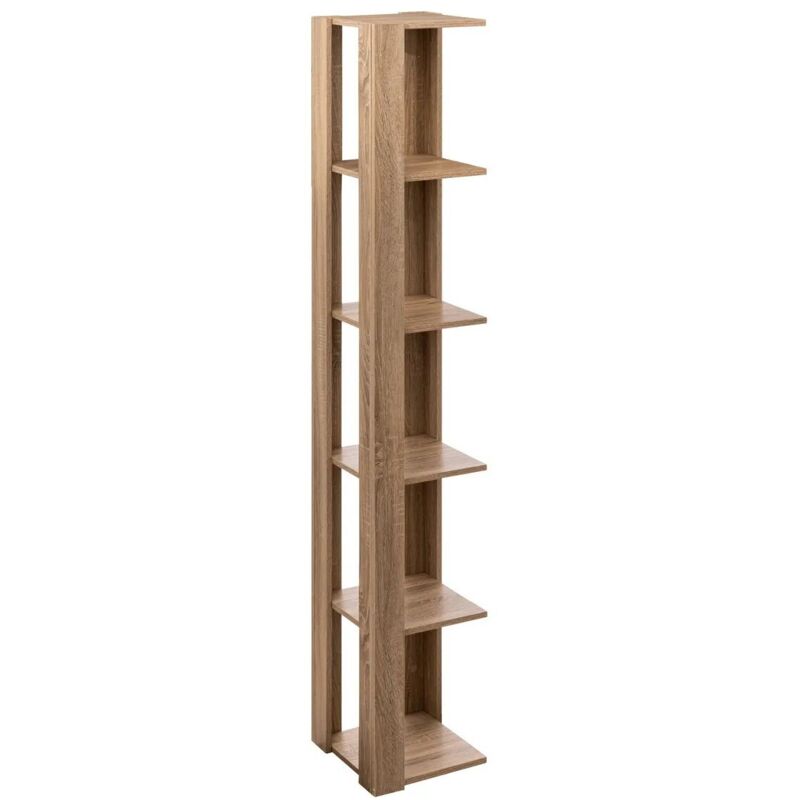 Mensola angolare a LED a 5 livelli, 165 cm, per lampade da terra, per oggetti da collezione, libreria, armadio, espositore, con luci multicolori, tramite app e telecomando, per soggiorno, camera da