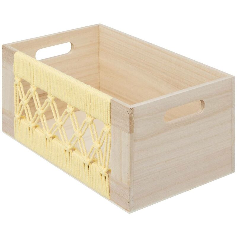 Cassette Legno Small Foot - Set Da 3 Scatole Naturali 18x12x10 Cm - Per Organizzazione E Decorazione - Foto 9