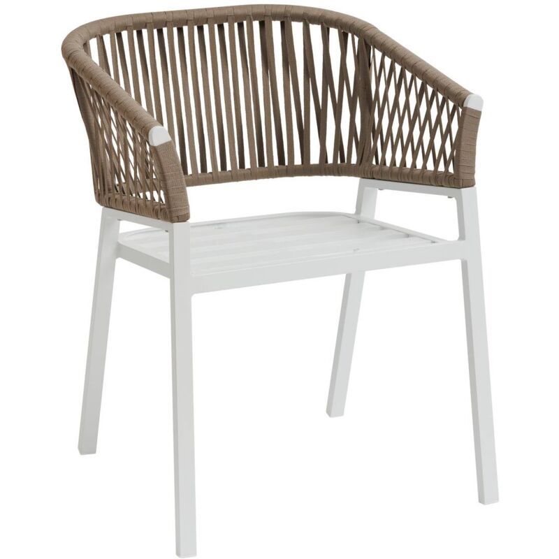 Set di 2 sedie da giardino TERZANO Beige e Argilla Hespéride 47 x 51 x