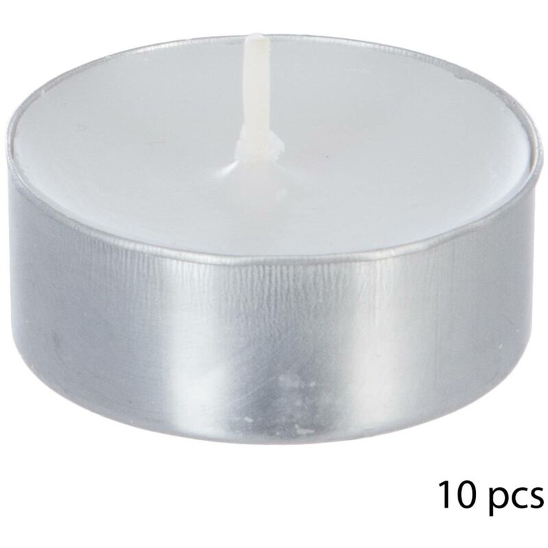 Set di 2 Candele decorative Pillar Lucid confezione con scatola bianca /  Ø 4 x 5 cm / Bianco