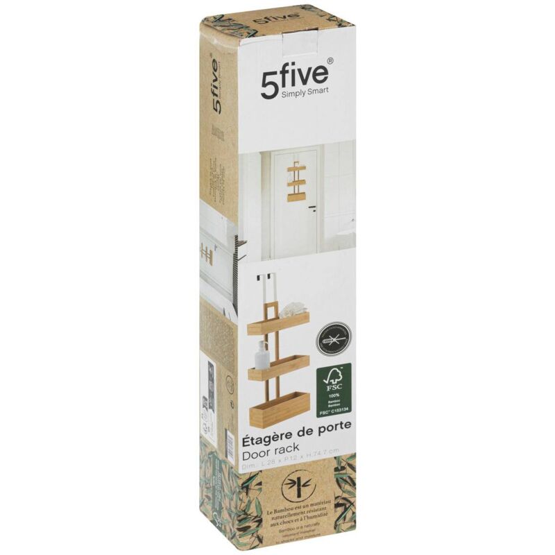 HOMCOM Scaffale Per Scarpe, Scarpiera Con 6 Livelli, Cassettiera In Bambu Per Un Massimo Di 18 Paia Di Scarpe Scaffale~1vbdvrvl9r000