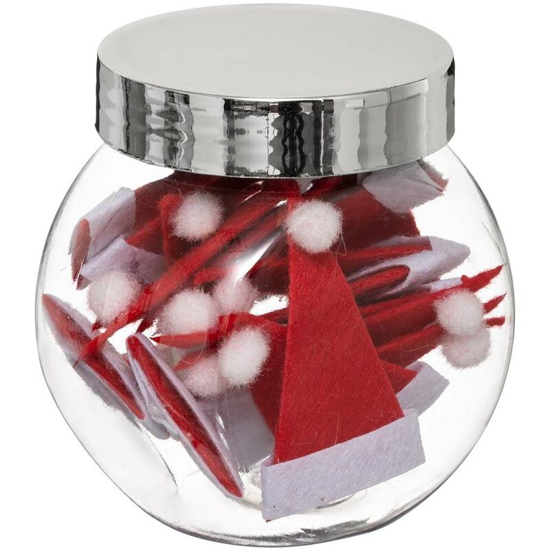 Orecchini pendenti con cappello di Babbo Natale in cristallo