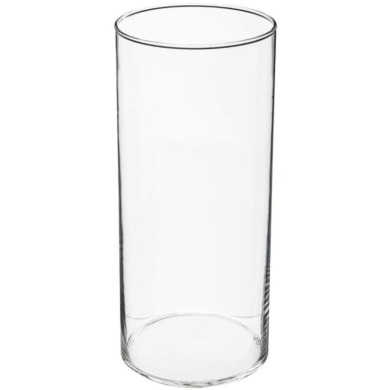 Vaso cilindrico in vetro h30cm - vaso cilindrico trasparente, vetro,  dimensioni 13x30 cm - Atmosphera créateur d'intérieur