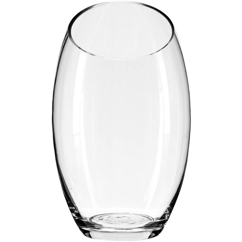 Vaso in vetro curvato h23cm - vaso bomba trasparente trasparente, vetro,  dimensioni 10x23 cm - Atmosphera créateur d