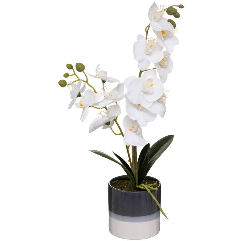 Vaso per orchidee finte, grigio - Atmosphera, créateur d'intérieur