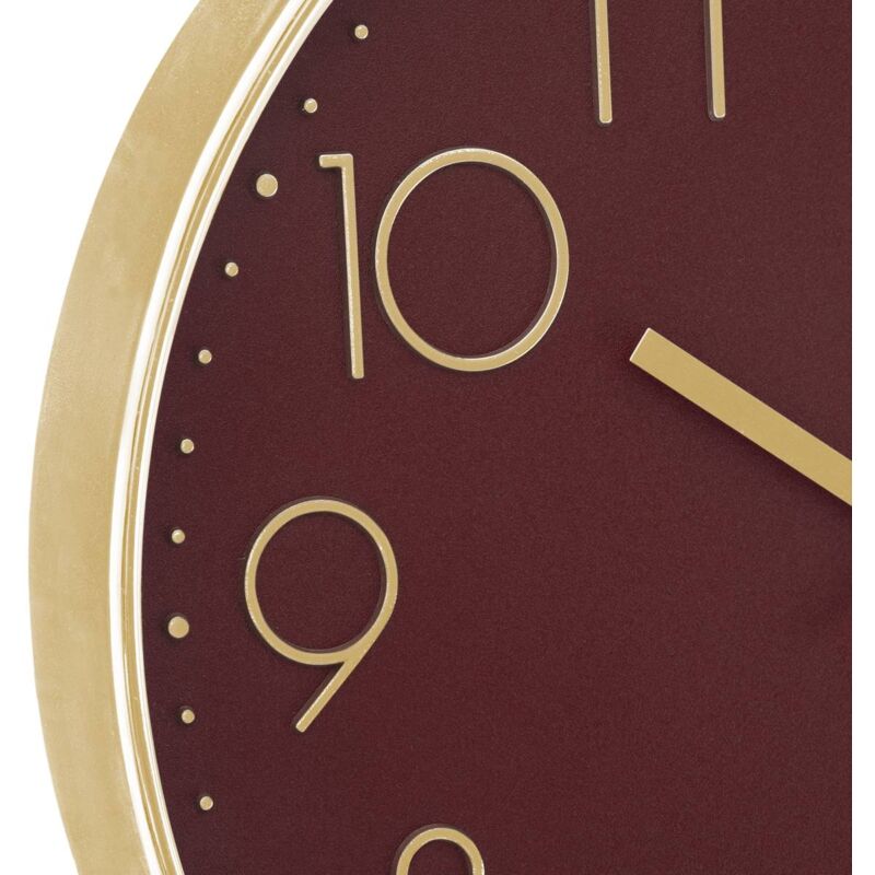 Orologio Da Parete Silenzioso Atmosphera - Contorno Argento 30 Cm, Design 3D