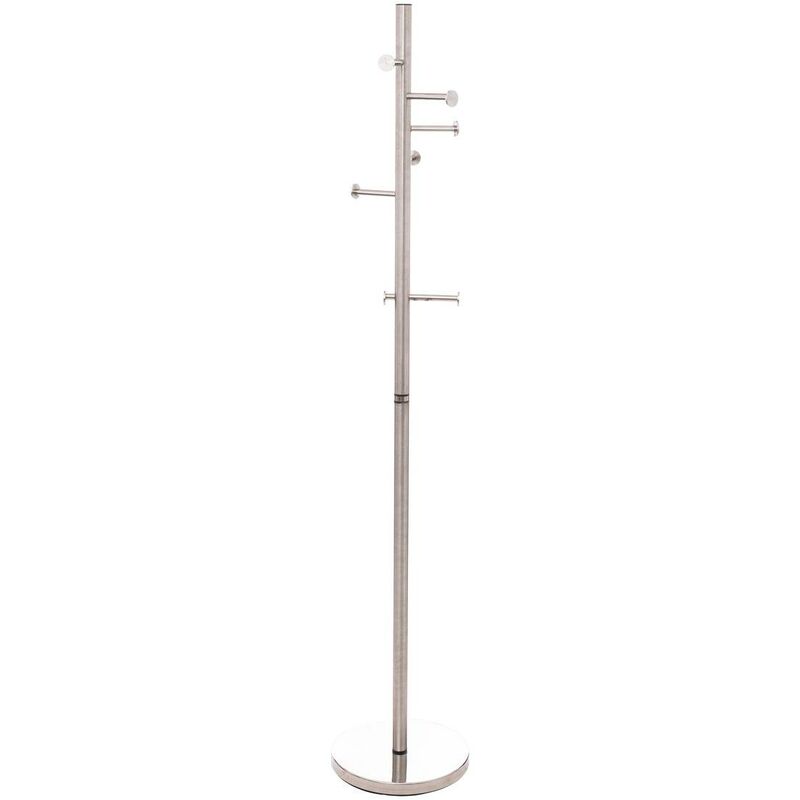 HOMCOM Appendiabiti da Terra Moderno Attaccapanni per Ingresso Nero  45x45x180cm