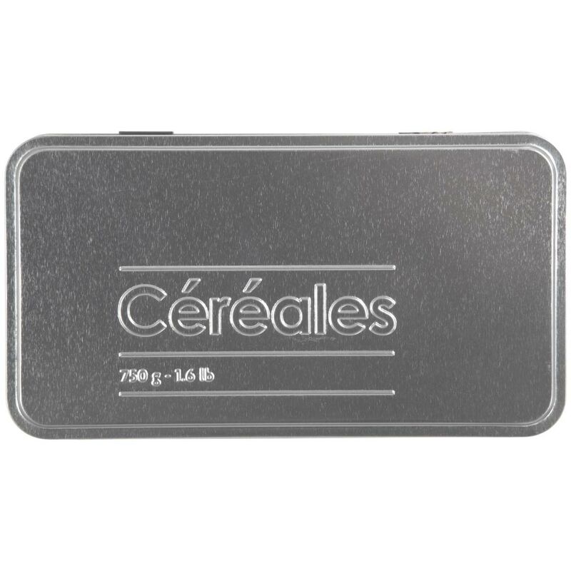 Scatola Per Pasta Black Edition - Metallo Nero, Capacit&agrave; 500g, Design Goffrato