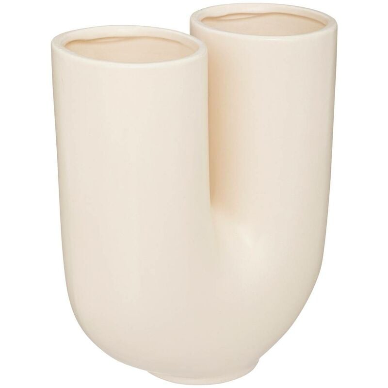 Vaso in ceramica bianca mind h25cm - Atmosphera créateur d'intérieur