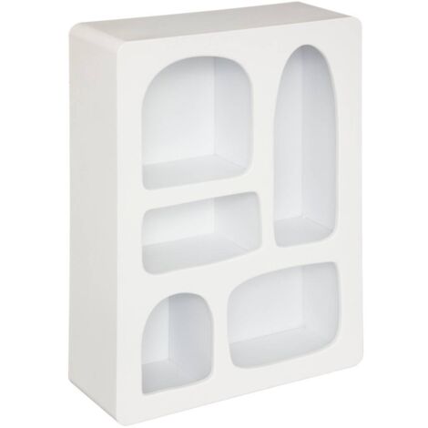 Scaffale a muro rivi bianco 45x65cm - Atmosphera créateur d'intérieur (1/2)