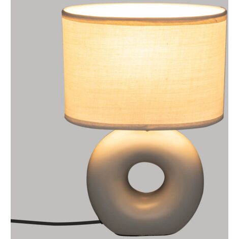 Lampada baru grigio opaco, ceramica h26cm - Atmosphera créateur d'intérieur
