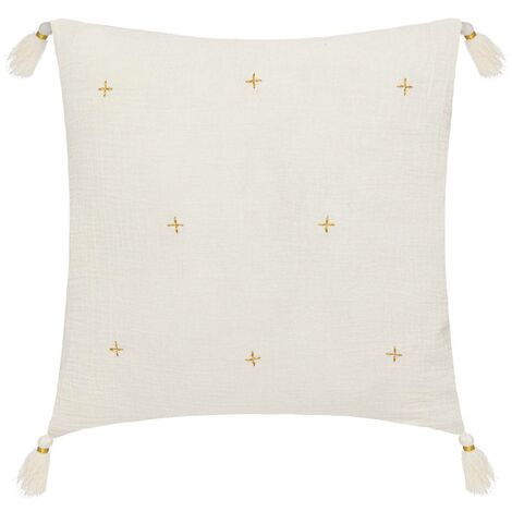 Cuscino jamana 40x40cm bianco avorio - Atmosphera créateur d'intérieur