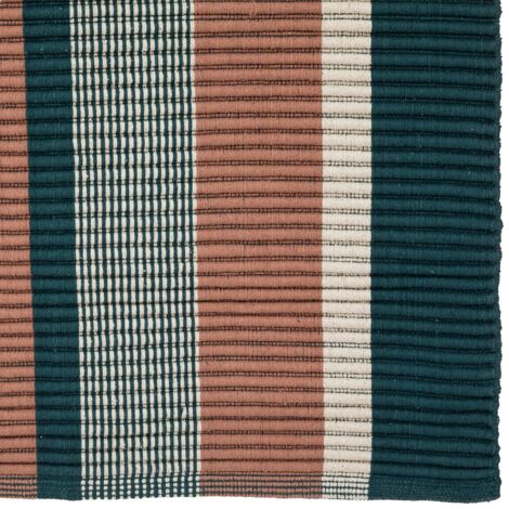Tappeto collectionneur in cotone 60x90cm Blu Anatra - Atmosphera créateur d'intérieur - Multicolore