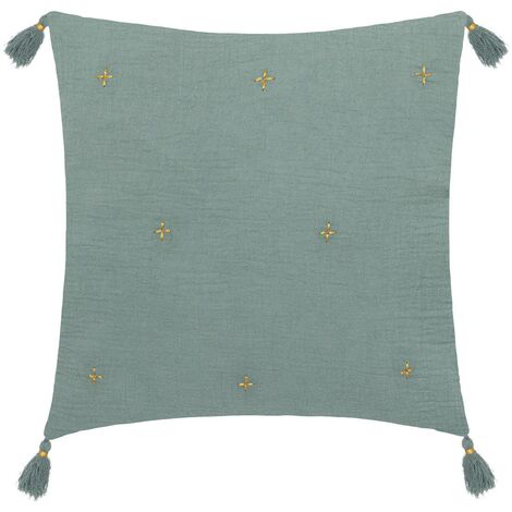 Cuscino jamana 40x40cm verde celeste - Atmosphera créateur d'intérieur