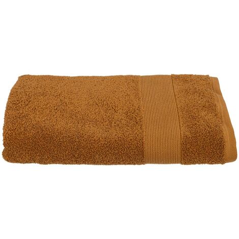 Lenzuolo doccia in cotone praia 70x130cm marrone cannella - Atmosphera créateur d'intérieur