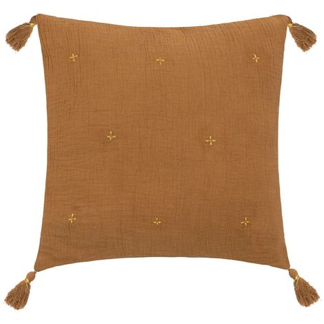 Cuscino jamana 40x40cm marrone cannella - Atmosphera créateur d'intérieur