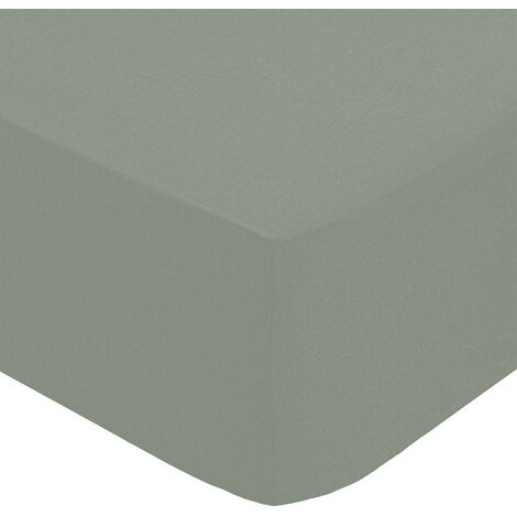 Lenzuolo a pieghe, percalle, verde, 90x190 cm - Atmosphera créateur d'intérieur (1/3)