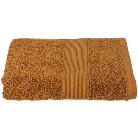 Asciugamano in cotone praia 50x90cm marrone cannella - Atmosphera créateur d'intérieur