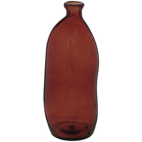 Vaso per bottiglie uly in vetro riciclato d13cm ambra - Atmosphera créateur d'intérieur