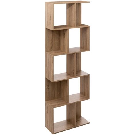 Scaffale a doppia colonna beige effetto rovere naturale - 5five (1/5)