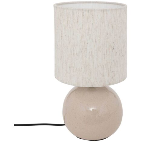 Lampada gaia in cotone h26,5 cm bianco - Atmosphera créateur d'intérieur