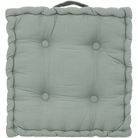 Cuscino in cotone anjali 40x40 cm verde celeste - Atmosphera créateur d'intérieur