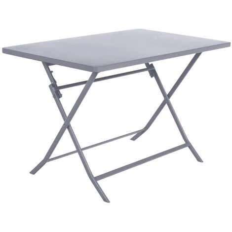 Tavolo rettangolare pieghevole greensboro 4 posti quarzo 110 x 70 x 71 cm